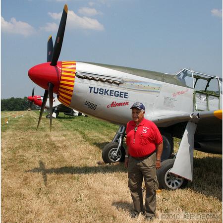 LtCol Leo Gray a pilot from the Tuskegee Airmen